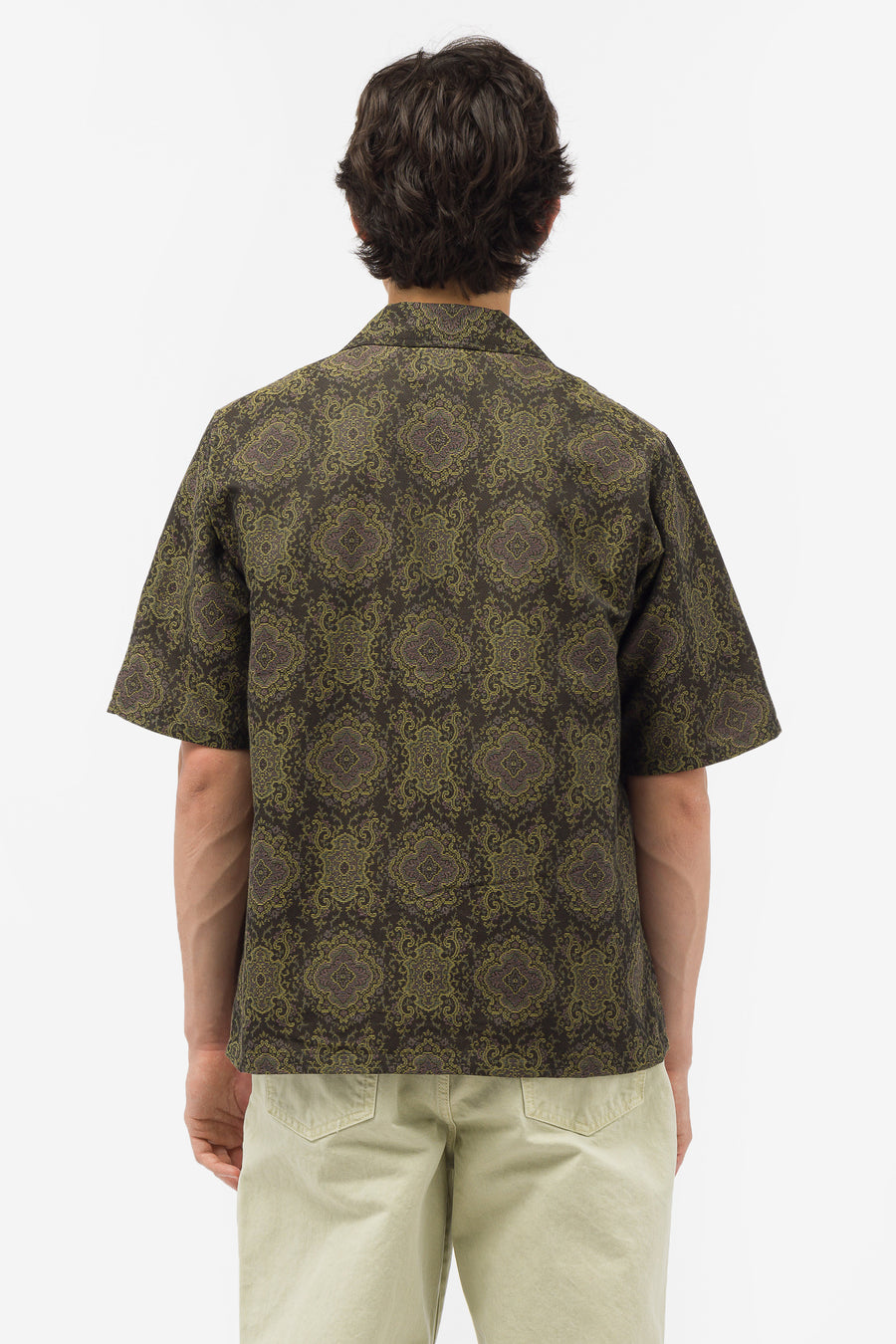 Cabana Shirt in Brown/Lavender