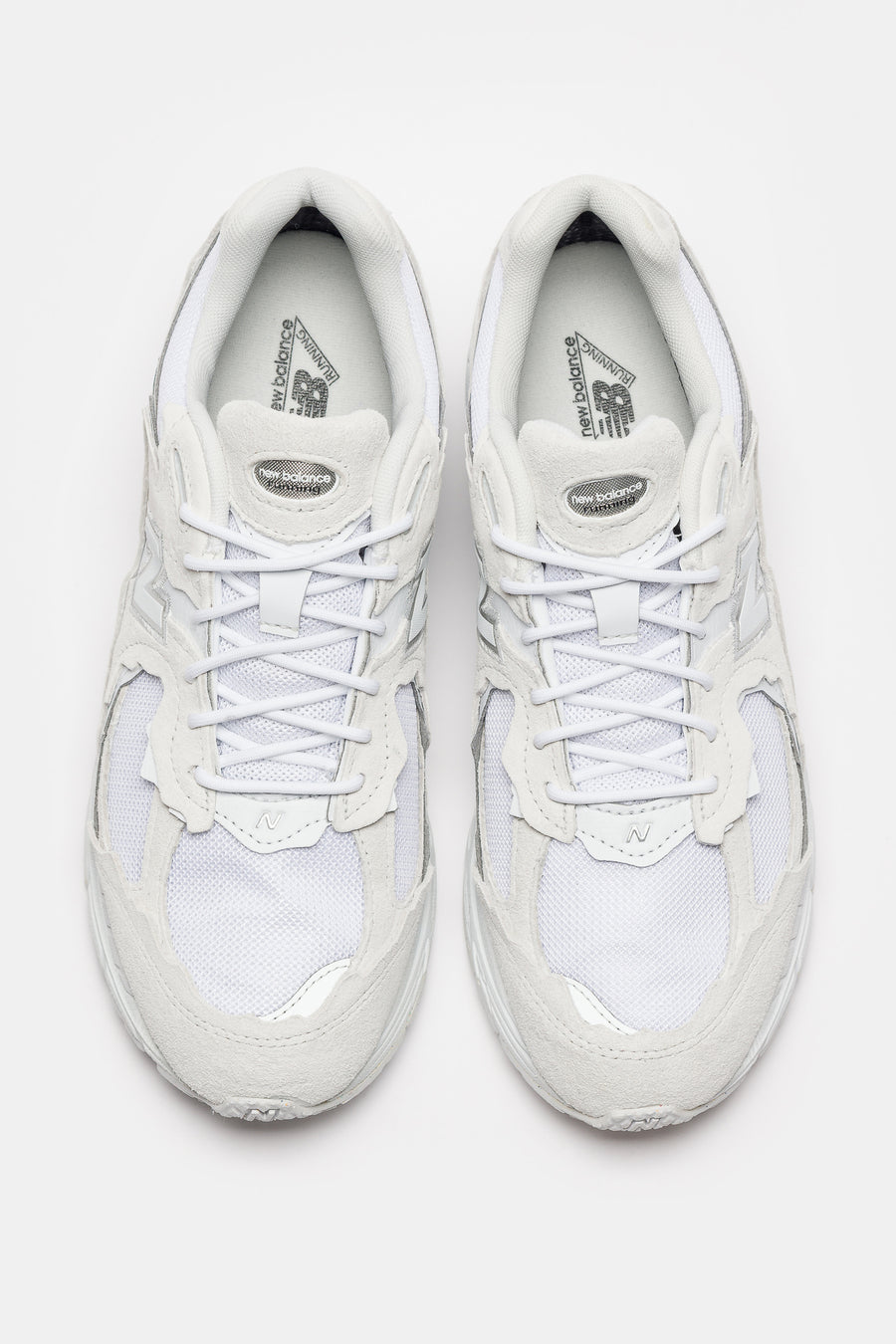 New Balance 2002DX Sneaker in White/Reflection/Silver Metallic - Notre