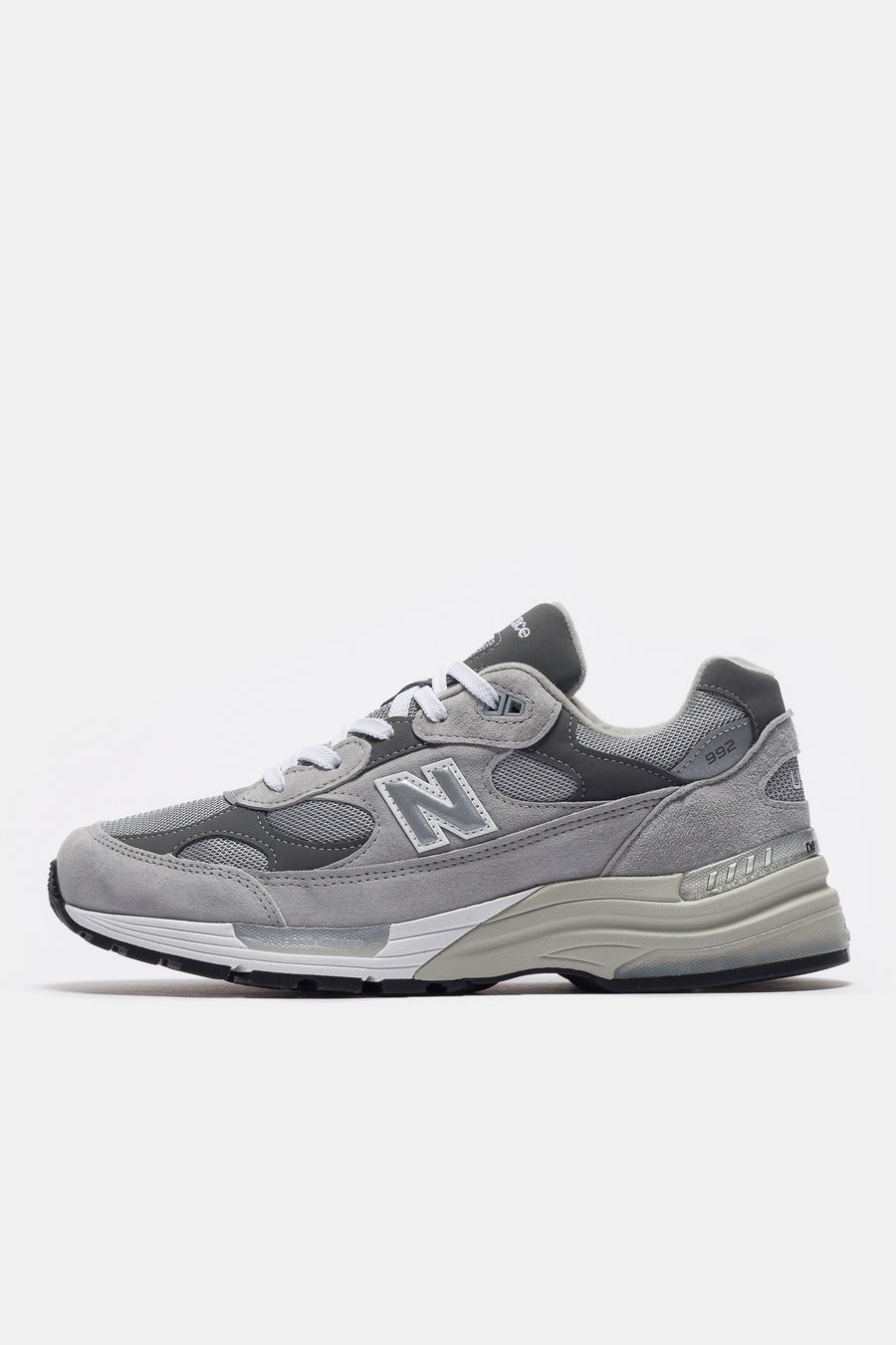 Made in USA 992 Sneaker in Grey/Grey/Silver Metallic