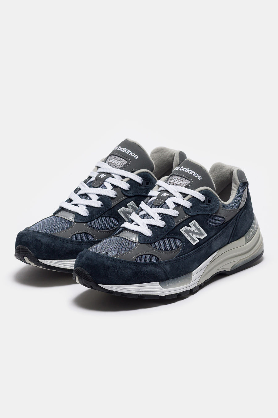 New Balance Made in USA 992 Sneaker in NB Navy/Grey/Silver Metalic - Notre