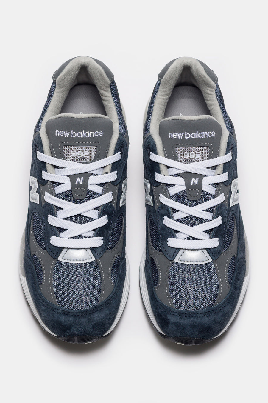 New Balance Made in USA 992 Sneaker in NB Navy/Grey/Silver Metalic - Notre