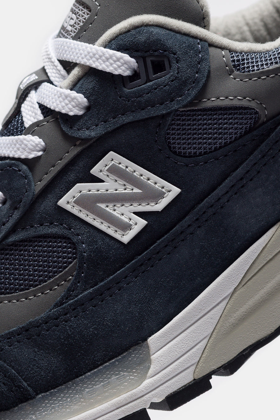 Made in USA 992 Sneaker in NB Navy/Grey/Silver Metalic – New Balance