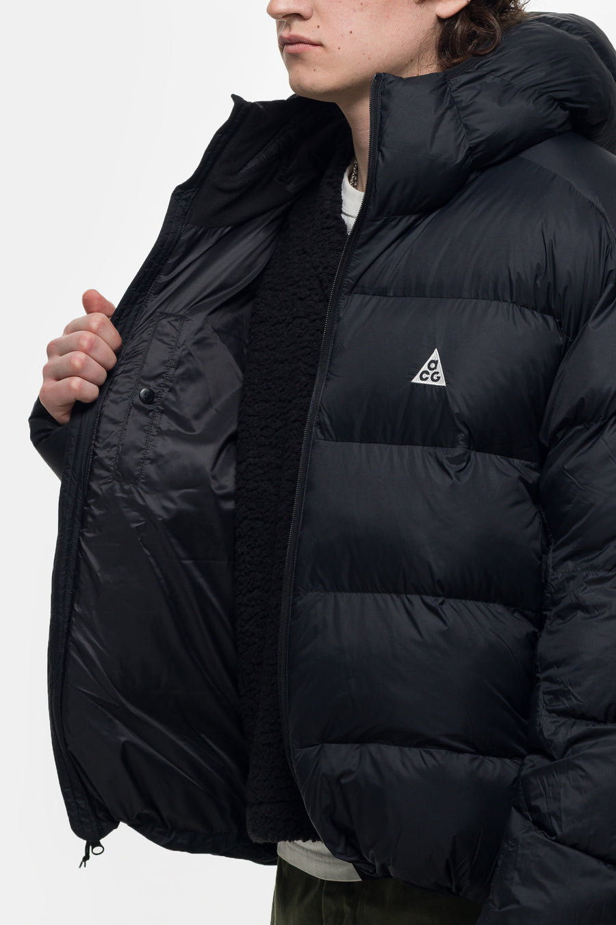 Nike ACG PrimaLoft® Therma-FIT ADV Hooded Jacket in Black/Summit White - Notre