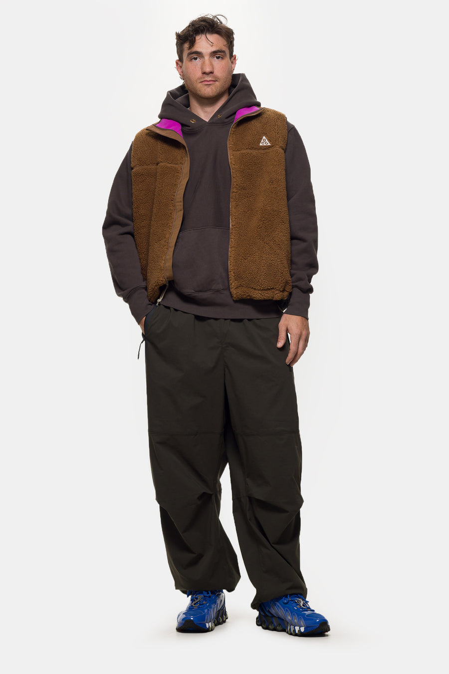 Nike ACG Therma-FIT ADV Vest in Mosswood Brown/Black/Summit White - Notre