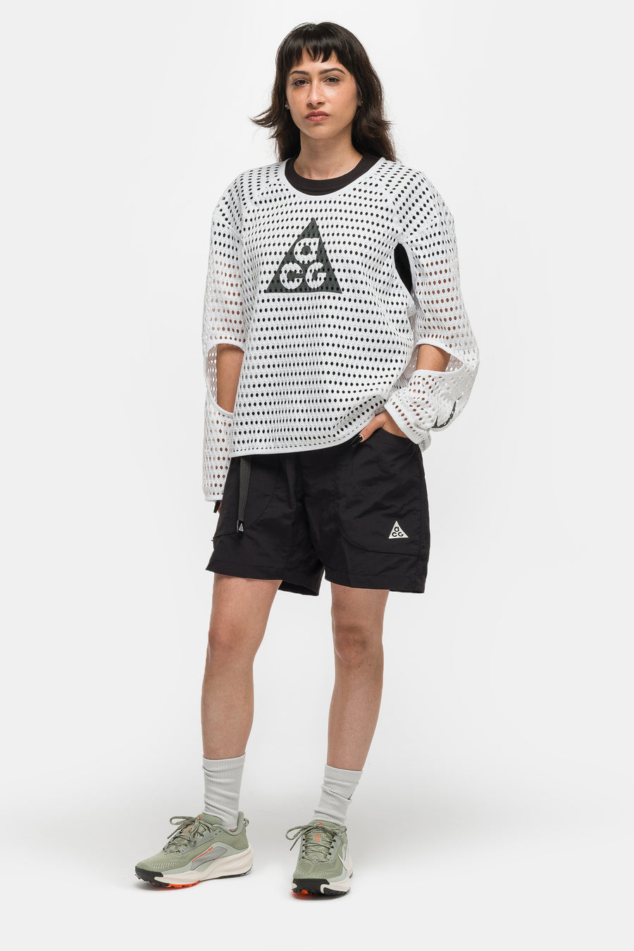Nike ACG Women's Radical AirFlow NXT Dri-FIT Long Sleeve Trail Running Top in White - Notre