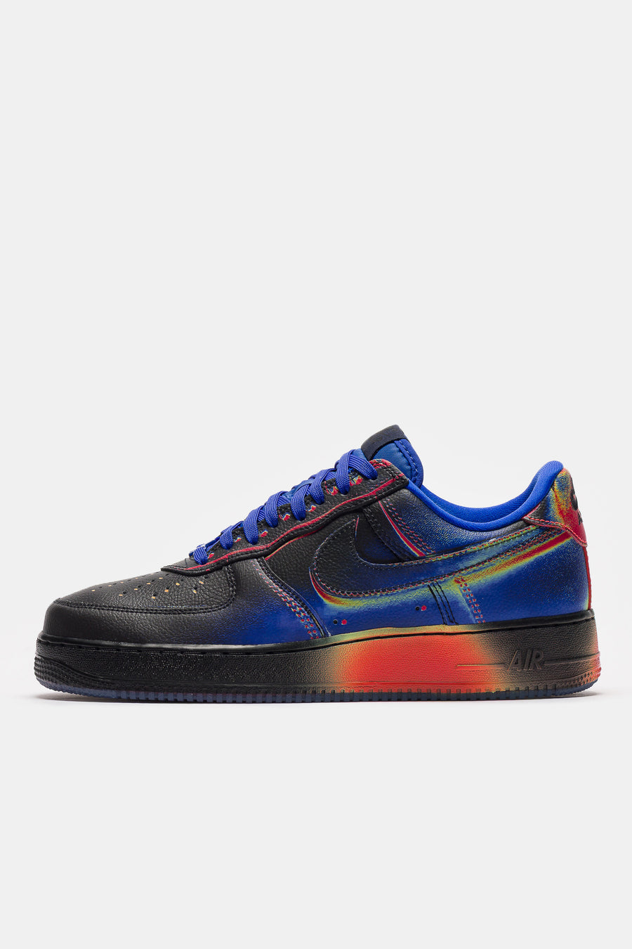 Air Force 1 Low Retro Sneaker in Black/Racer Blue/Volt Ice/Bright Crimson