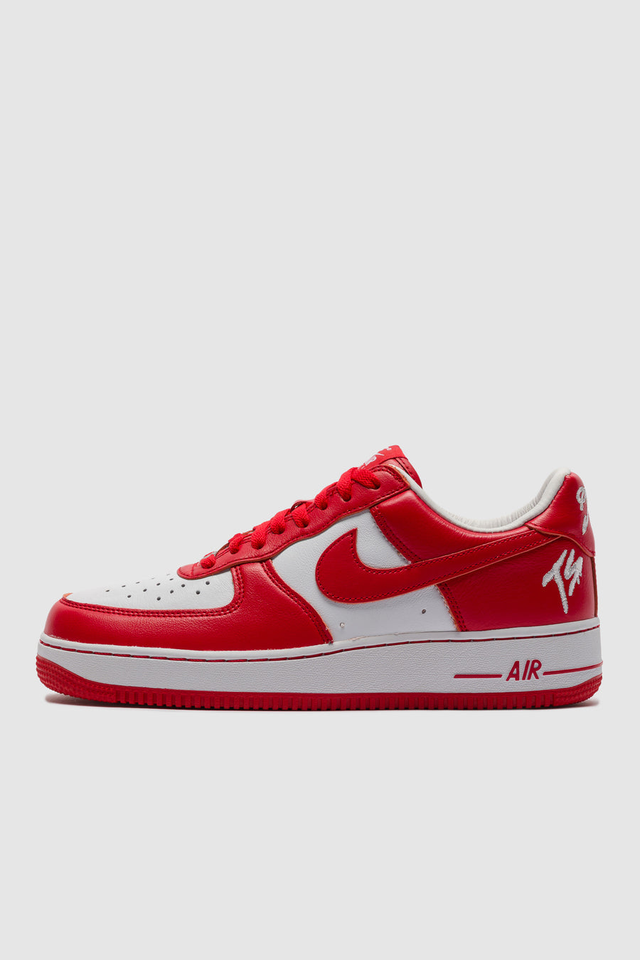 Terror Squad Air Force 1 Low Sneaker in White/University Red