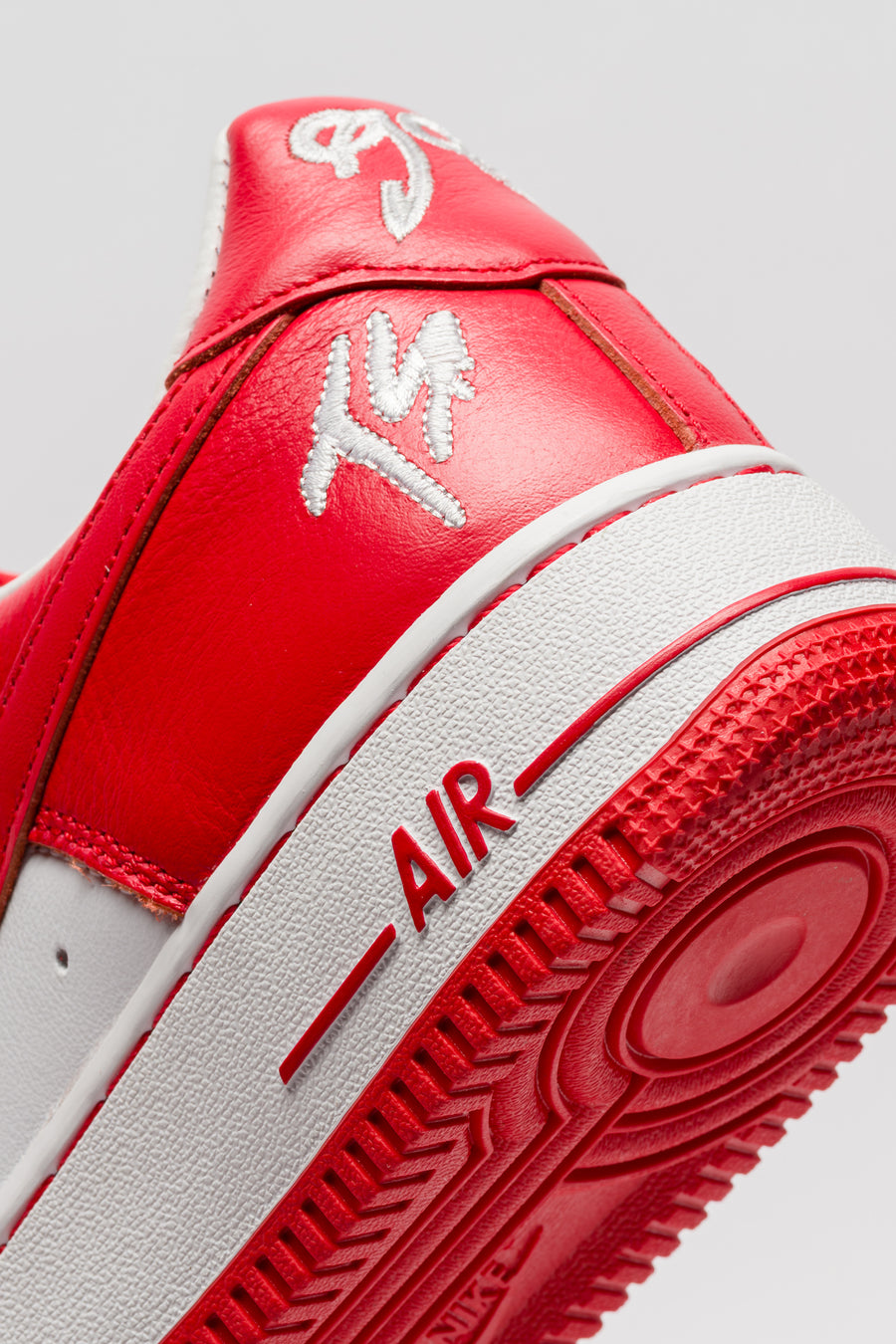 Terror Squad Air Force 1 Low Sneaker in White/University Red