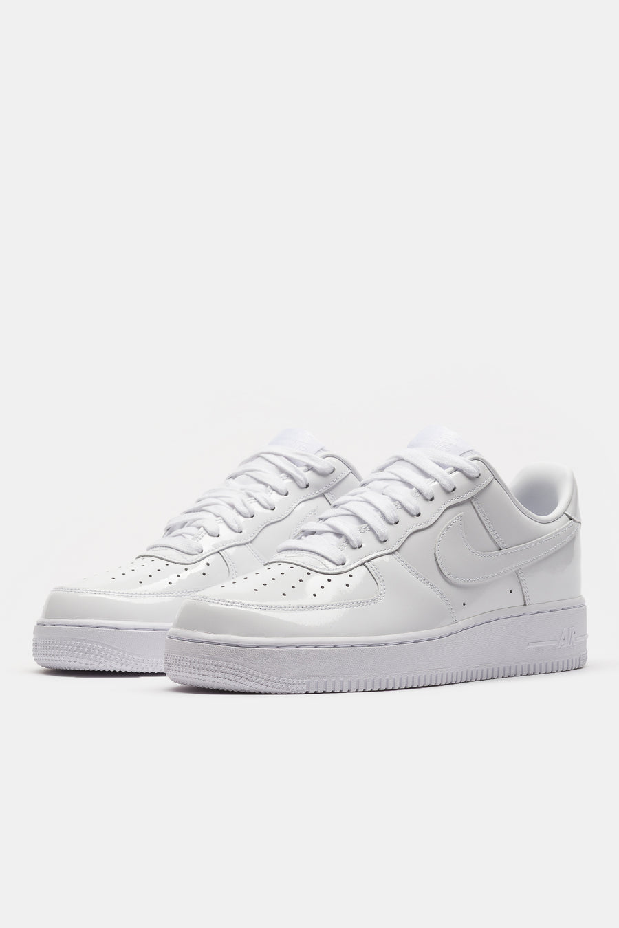 Nike Air Force 1 '07 Patent Leather Sneaker in White/White - Notre