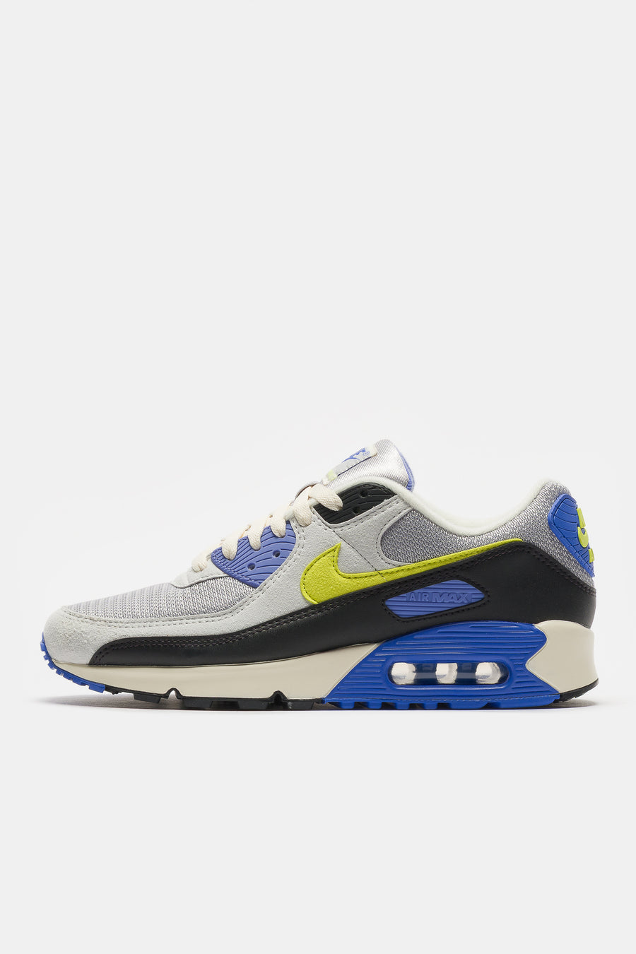 Nike Air Max 90 Sneaker in Photon Dust/Cyber/Lt Smoke Grey/Black - Notre