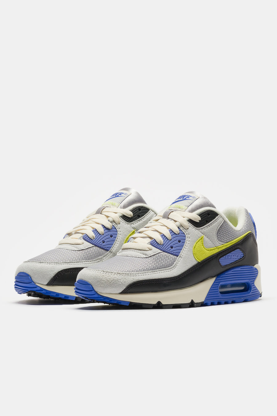 Nike Air Max 90 Sneaker in Photon Dust/Cyber/Lt Smoke Grey/Black - Notre