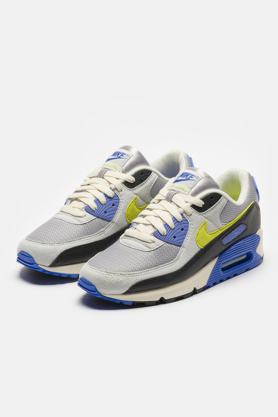 Nike Air Max 90 Sneaker in Photon Dust/Cyber/Lt Smoke Grey/Black - Notre