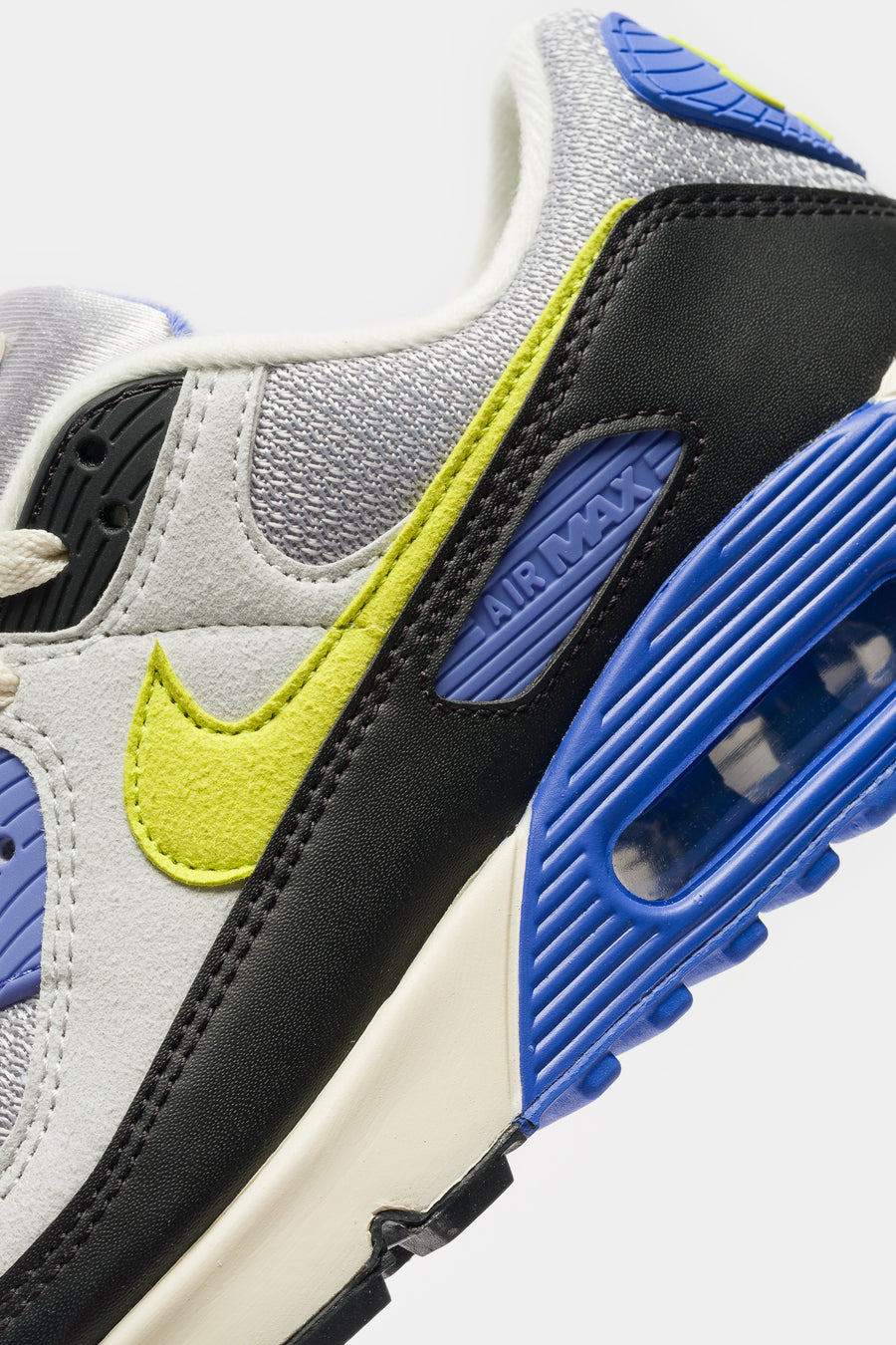 Nike Air Max 90 Sneaker in Photon Dust/Cyber/Lt Smoke Grey/Black - Notre