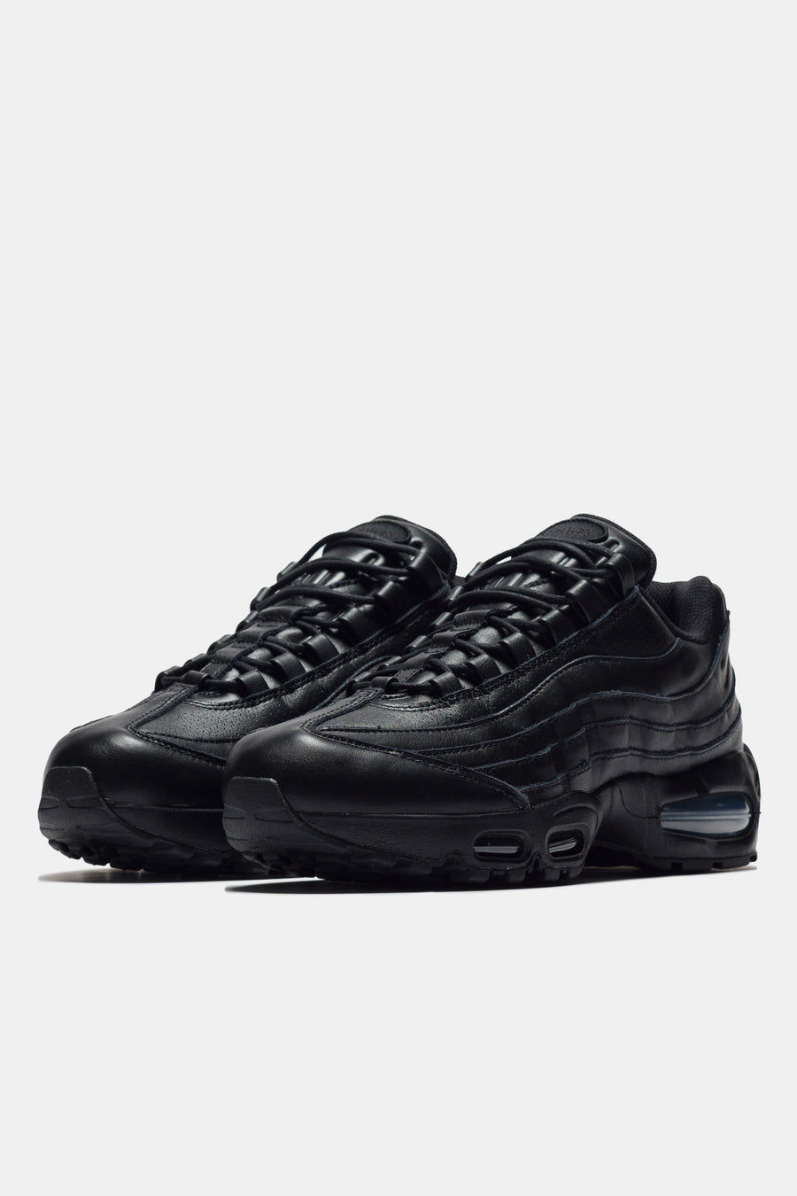 Air Max 95 Big Bubble Leather Sneaker in Black/Black