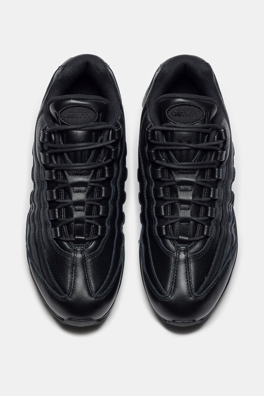 Air Max 95 Big Bubble Leather Sneaker in Black/Black