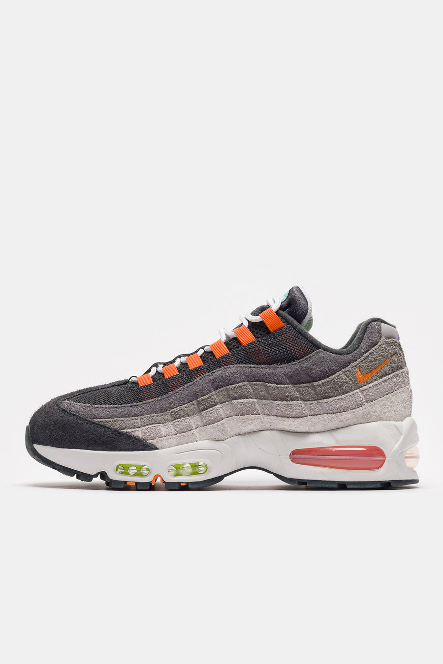Nike Air Max 95 Big Bubble Premium Sneaker in Hyper Turq/Volt/Solar Red - Notre