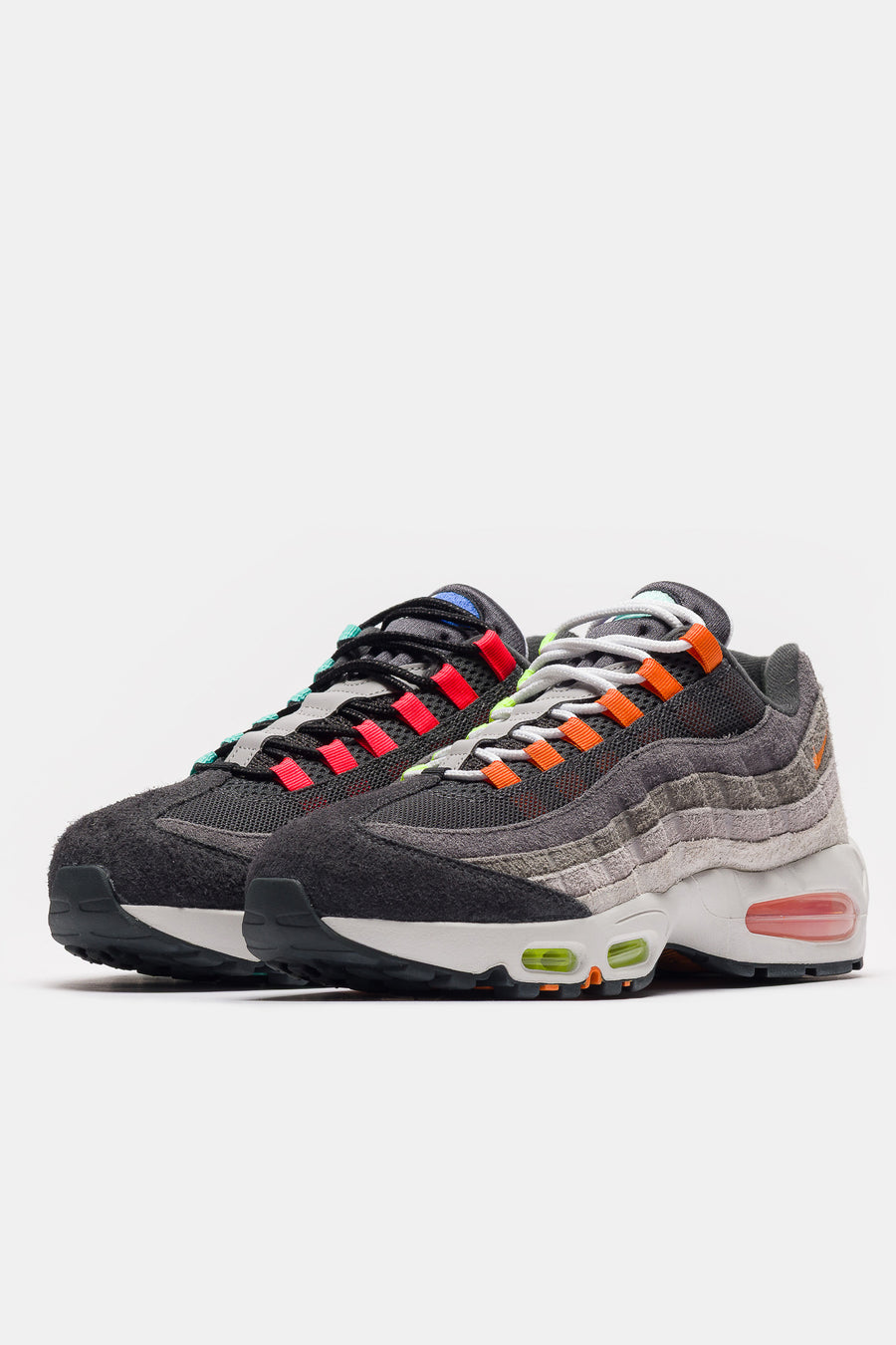 Nike Air Max 95 Big Bubble Premium Sneaker in Hyper Turq/Volt/Solar Red - Notre