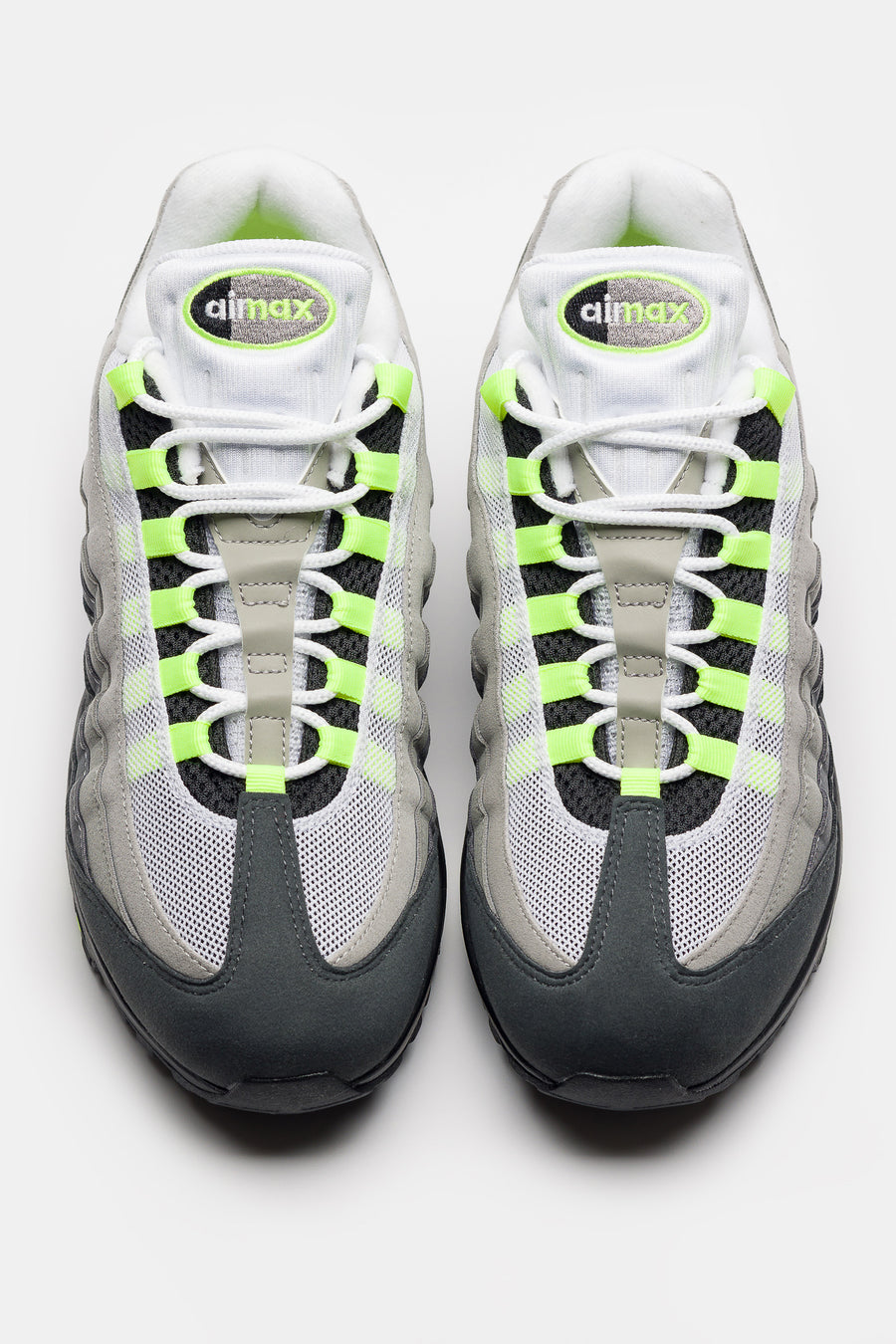 air max 95 grey and lime green