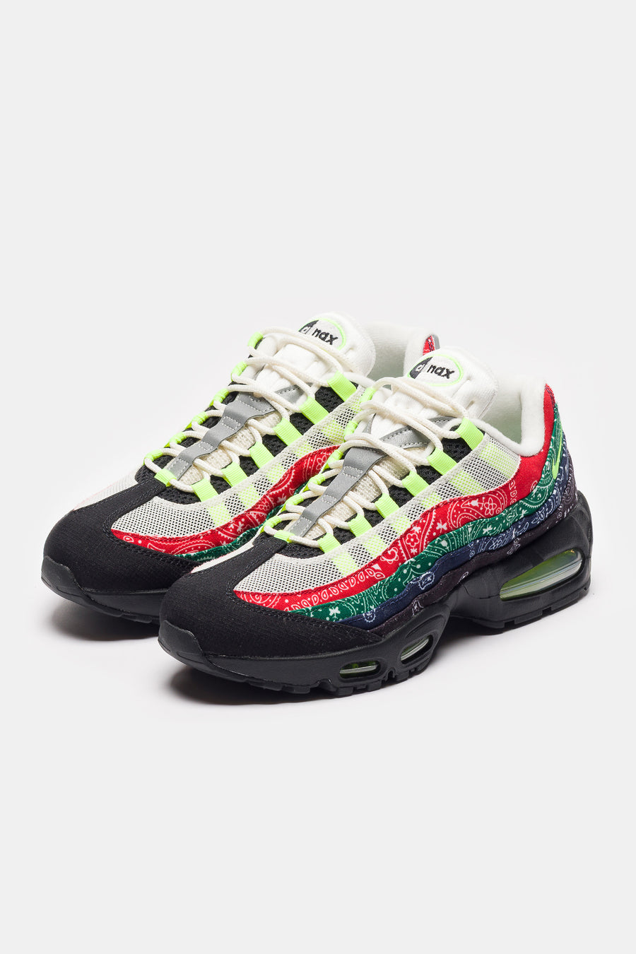 Nike Air Max 95 Big Bubble Sneaker in Sail/Volt/University Red/Sport Green - Notre