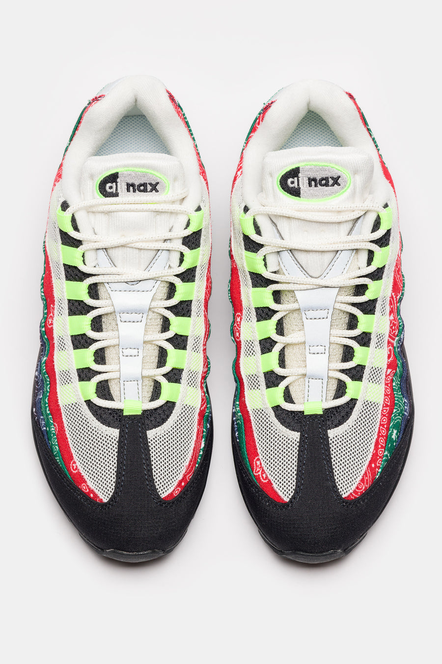 Nike Air Max 95 Big Bubble Sneaker in Sail/Volt/University Red/Sport Green - Notre