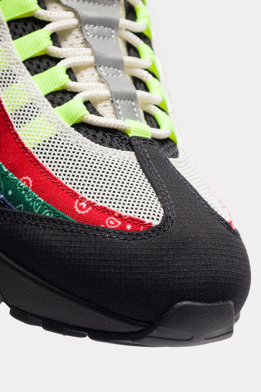 Nike Air Max 95 Big Bubble Sneaker in Sail/Volt/University Red/Sport Green - Notre