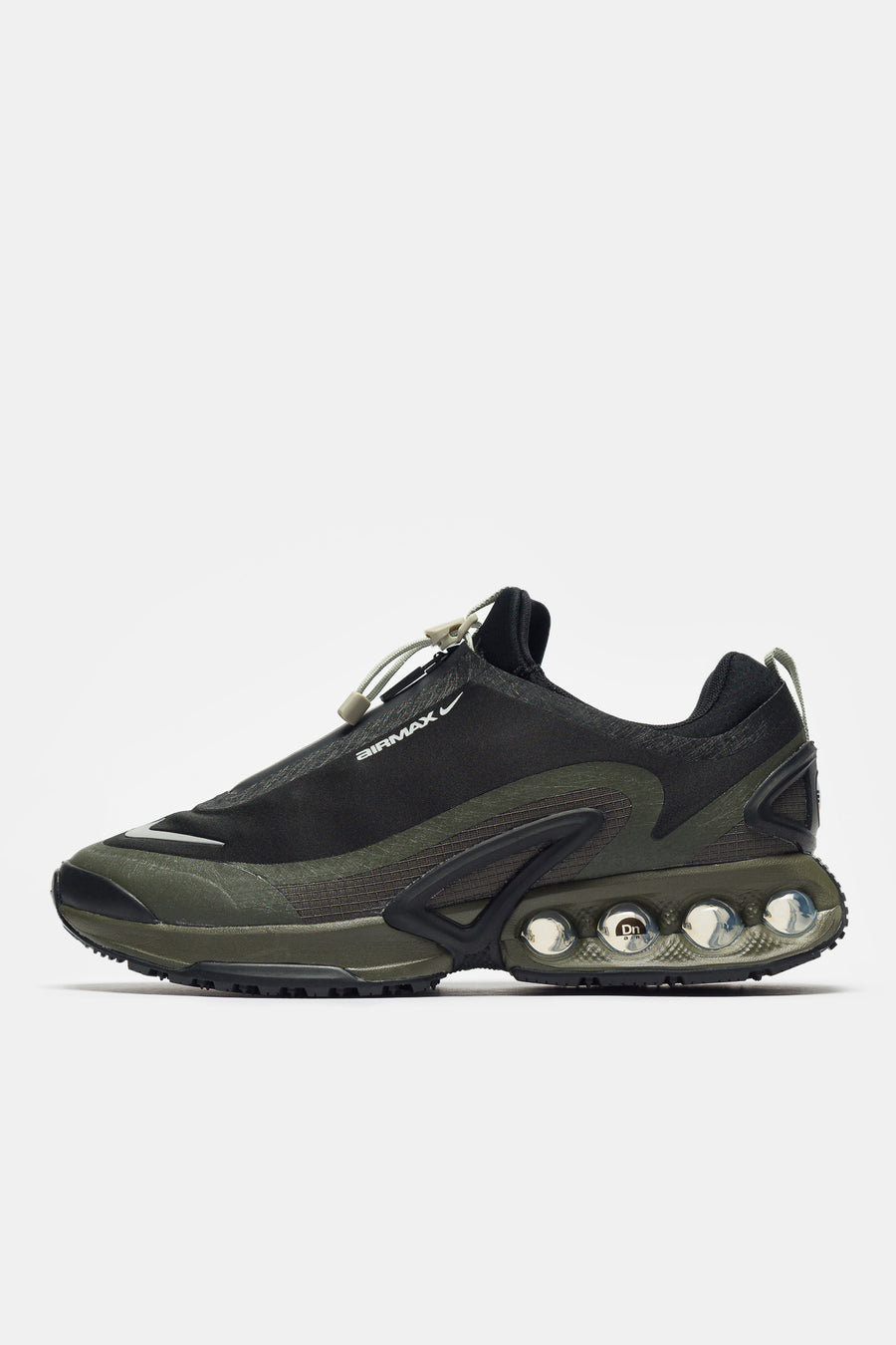 Air Max DN Roam Sneaker in Black/Metallic Silver/Cargo Khaki/Stone