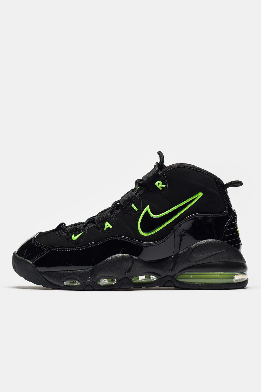 Air Max Uptempo '95 Sneaker in Black/Volt