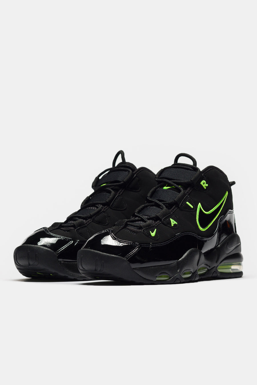 Air Max Uptempo '95 Sneaker in Black/Volt