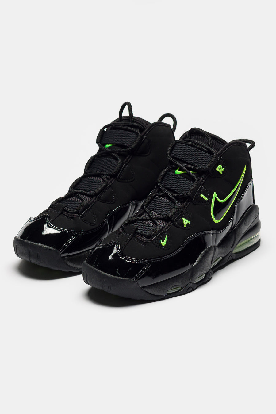 Air Max Uptempo '95 Sneaker in Black/Volt