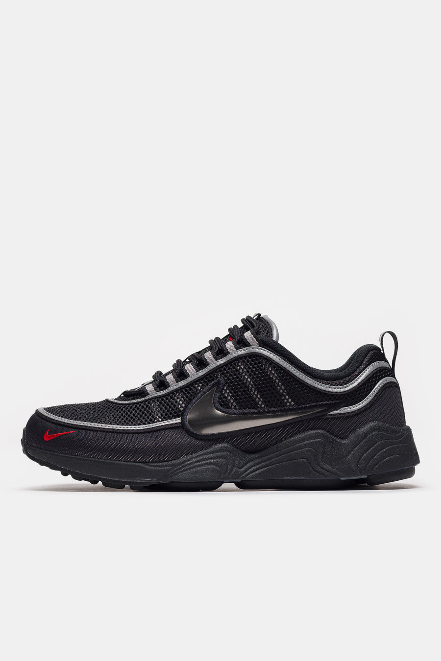 Nike Air Zoom Spiridon SP Sneaker in Black/Metallic Silver/Sport Red - Notre