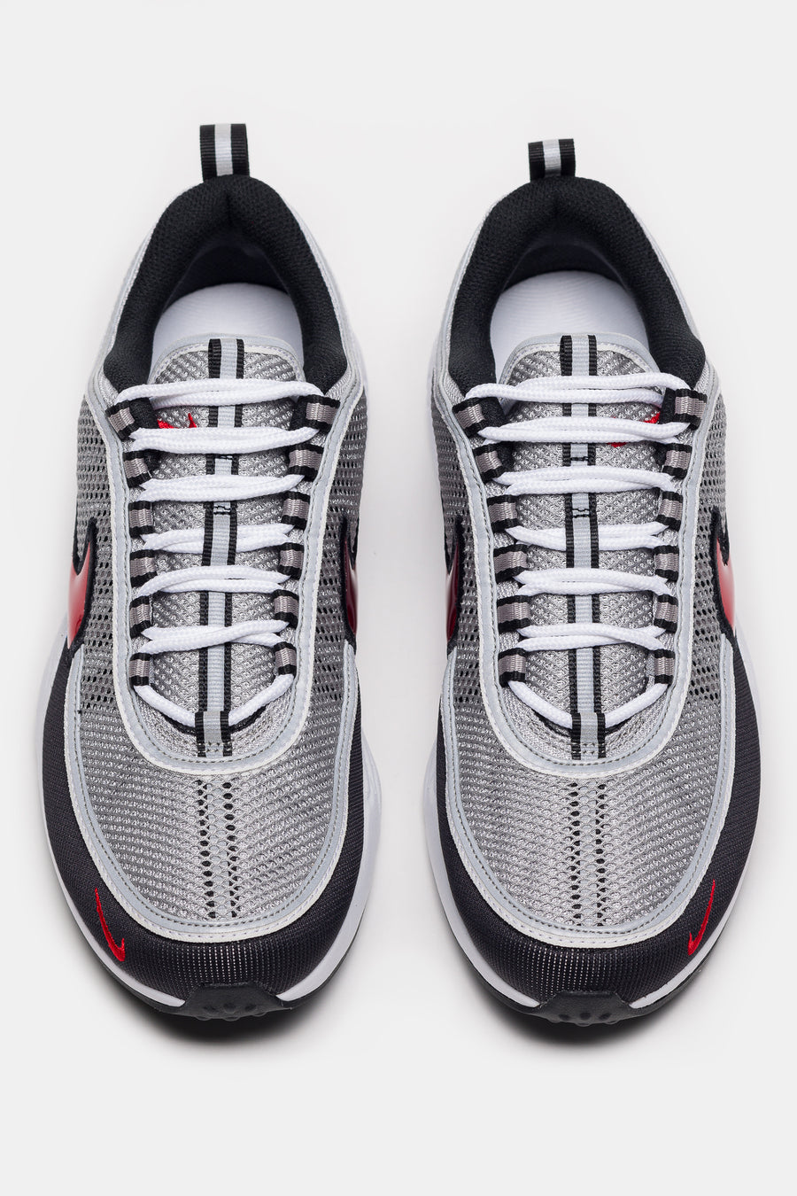 Air Zoom Spiridon SP Sneaker in Metallic Silver/Sport Red
