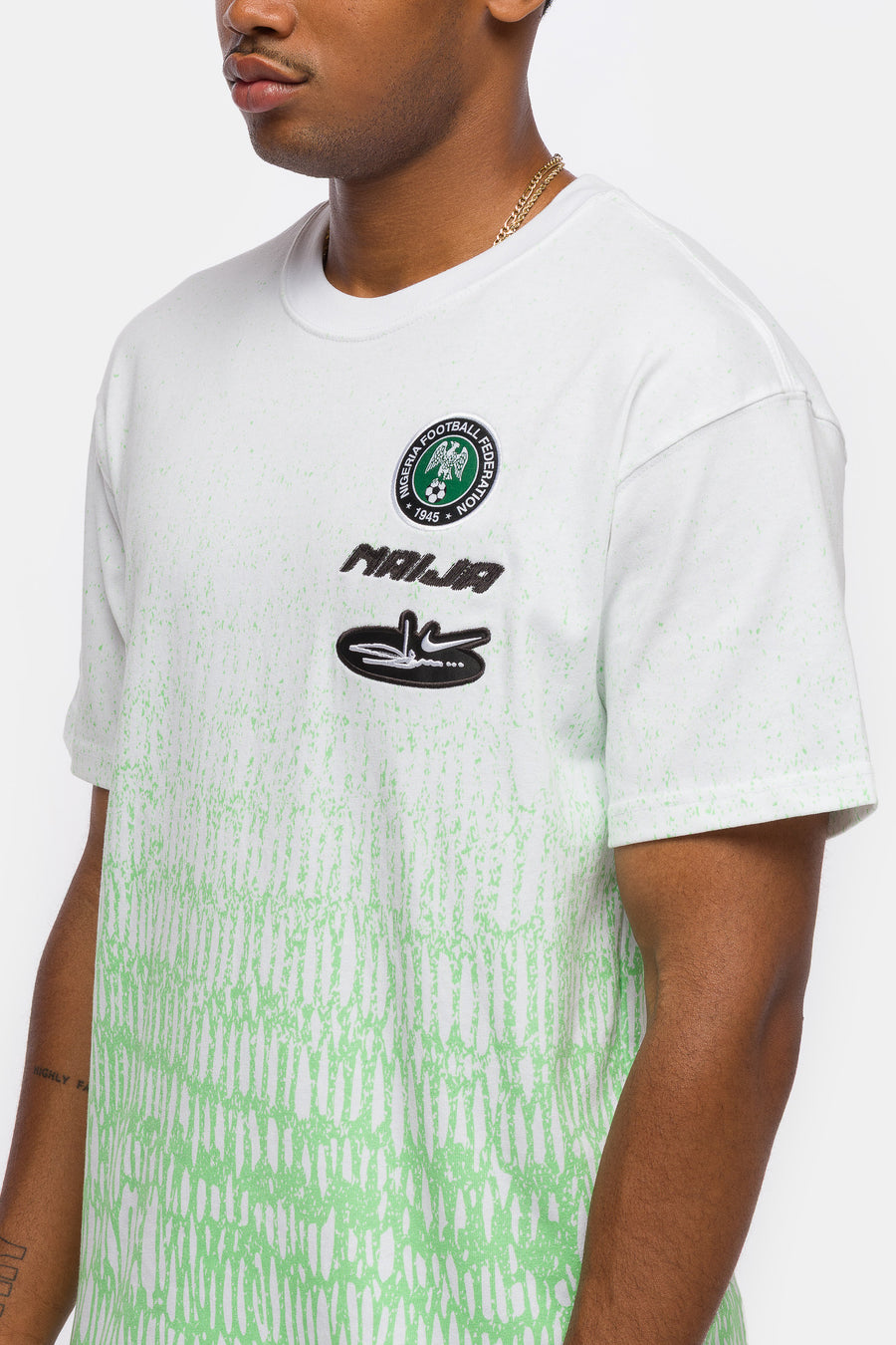 Nike Slawn x Nigeria T-Shirt in White - Notre