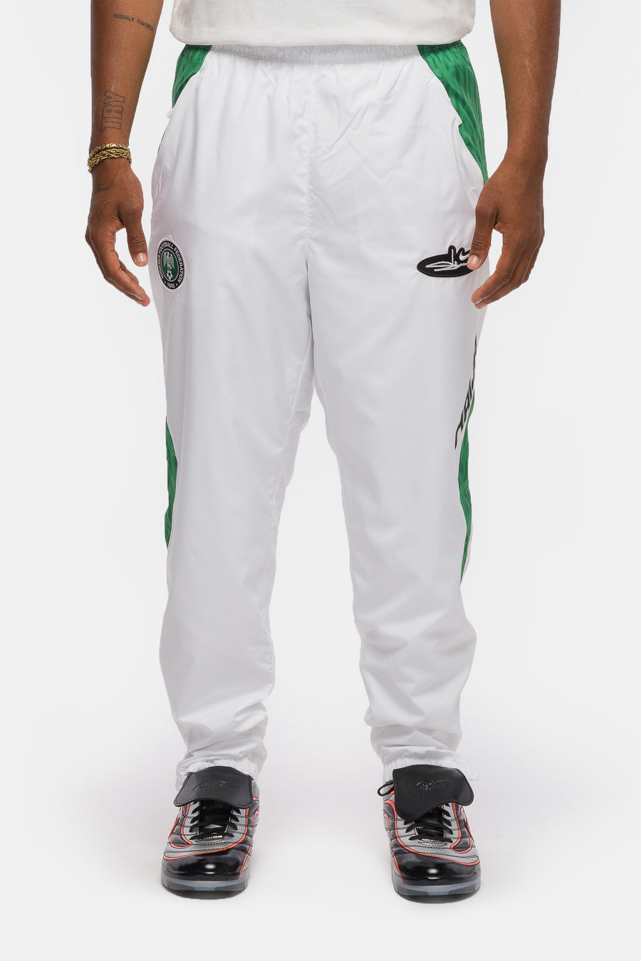 Nike Slawn x Nigeria Lightweight Pant in White/Black - Notre