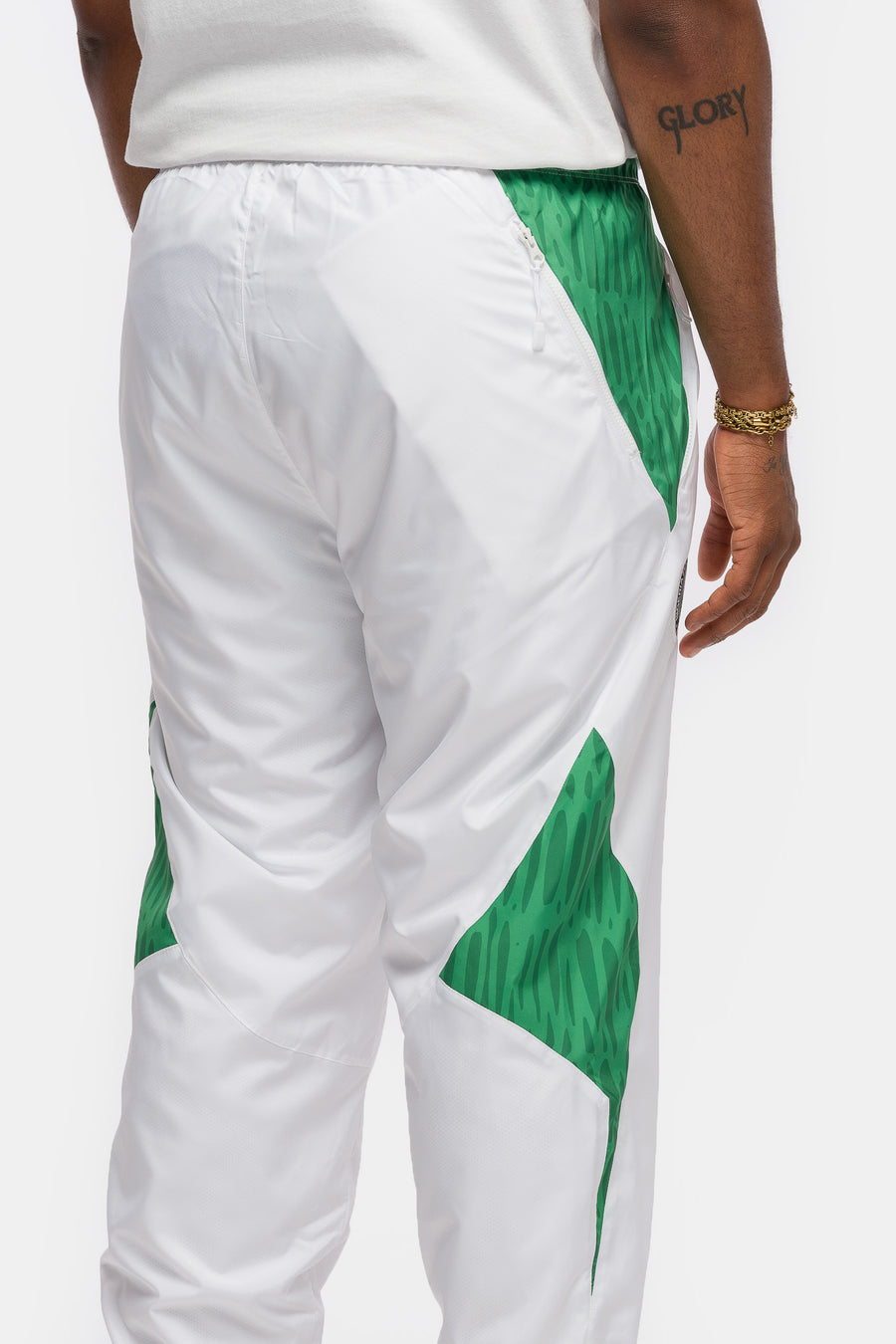 Nike Slawn x Nigeria Lightweight Pant in White/Black - Notre