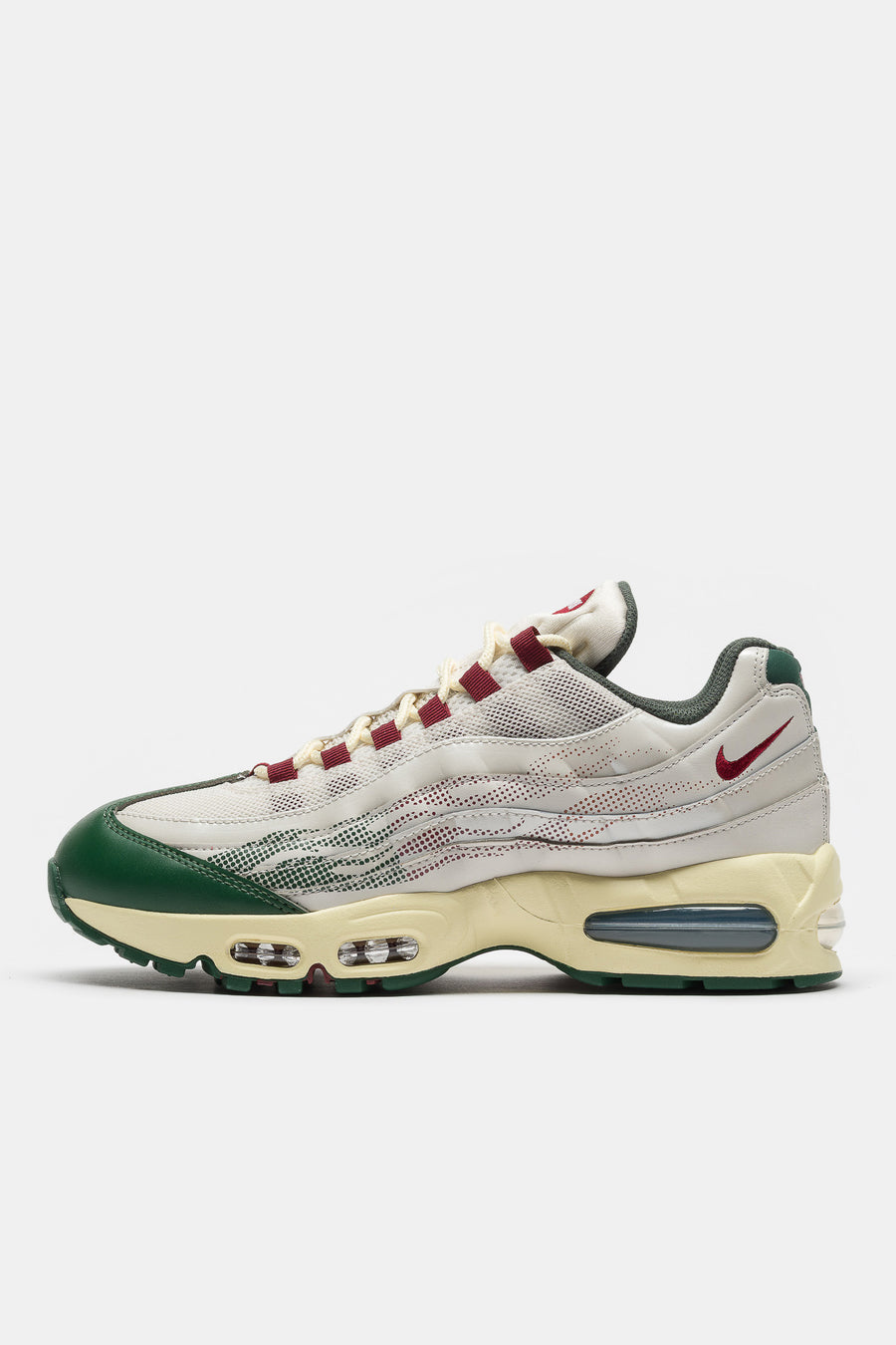 Air Max 95 Big Bubble SE Sneaker in Phantom/Team Red/Fir/Alabaster