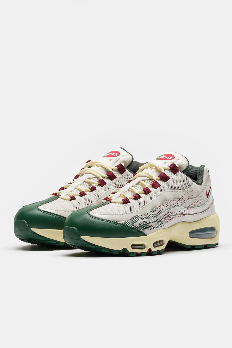 Air Max 95 Big Bubble SE Sneaker in Phantom/Team Red/Fir/Alabaster