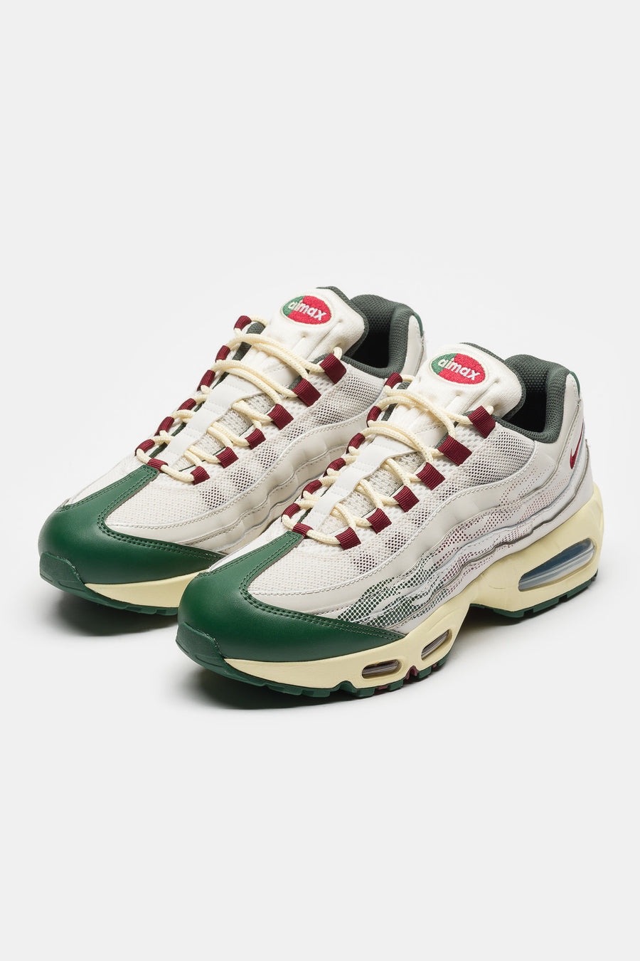 Air Max 95 Big Bubble SE Sneaker in Phantom/Team Red/Fir/Alabaster