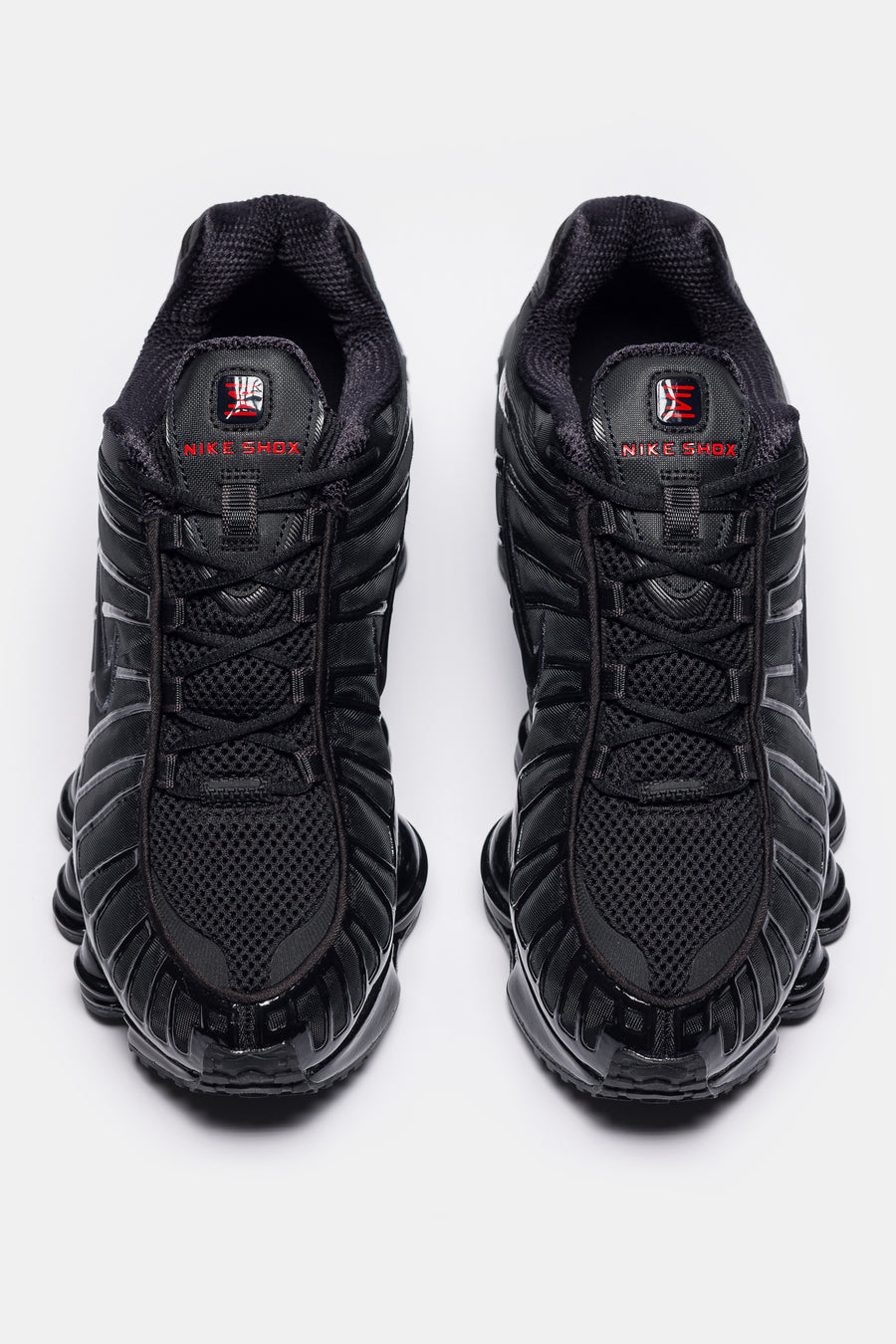 Nike Shox TL Sneaker in Black/Black/Metallic Hematite/Max Orange - Notre