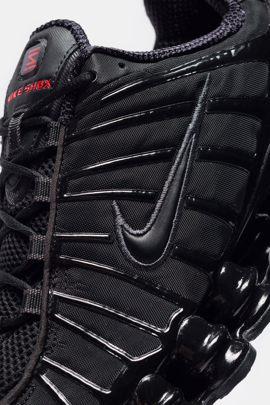 Nike Shox TL Sneaker in Black/Black/Metallic Hematite/Max Orange - Notre