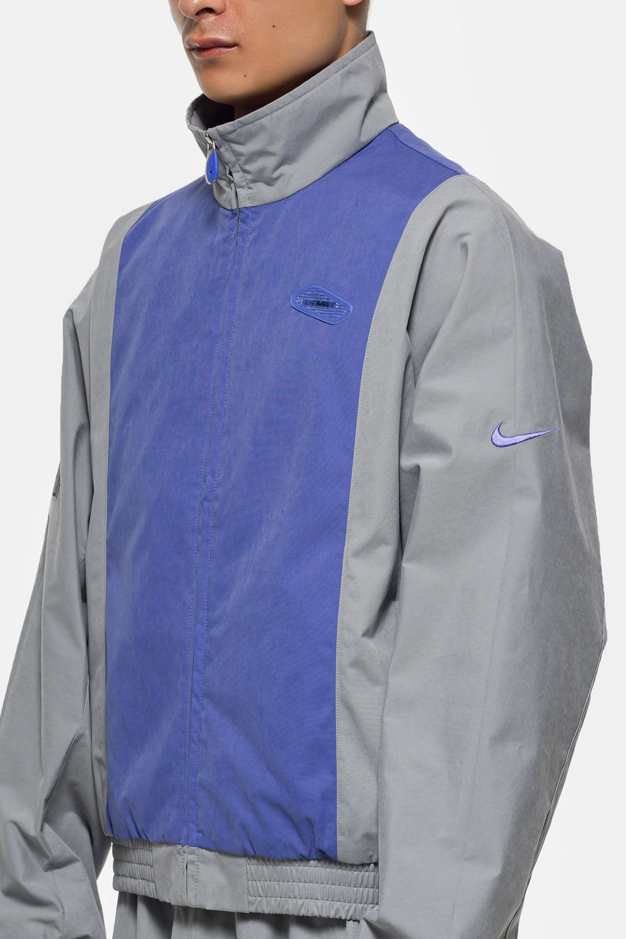Patta Track Jacket in Particle Grey/Sapphire