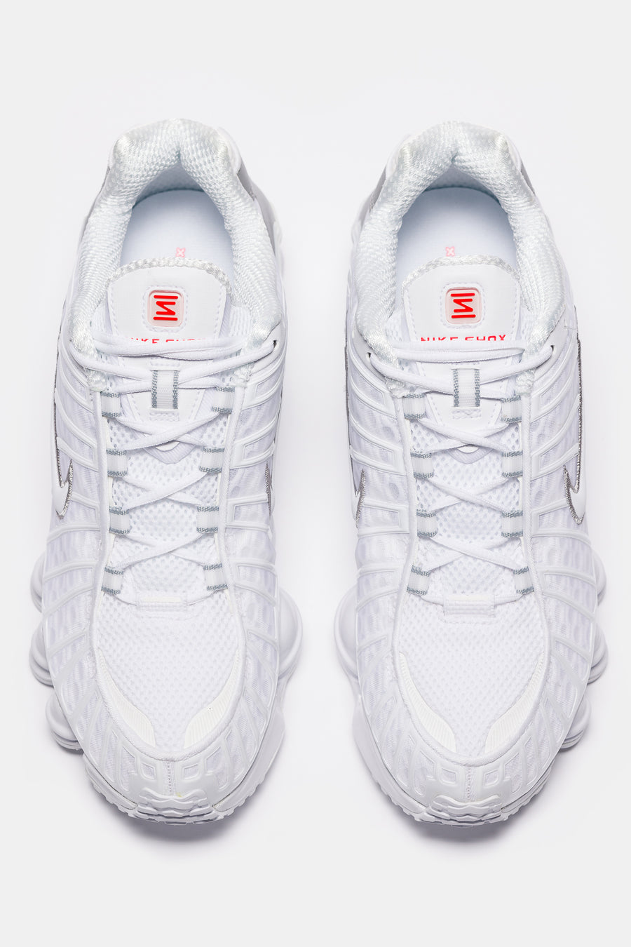 Shox TL Sneaker in White/White/Metallic Silver - Nike