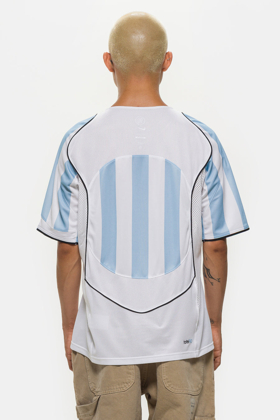 Nike Total 90 Dri-FIT Soccer Jersey in Psychic Blue/White/Black - Notre