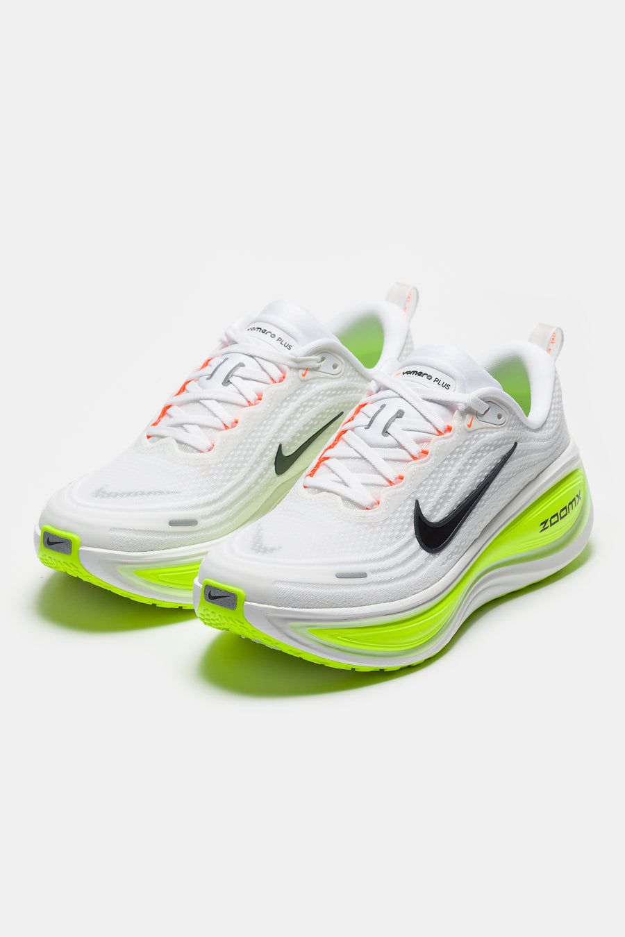 Vomero Plus Sneaker in White/Black/Volt/Barely Volt