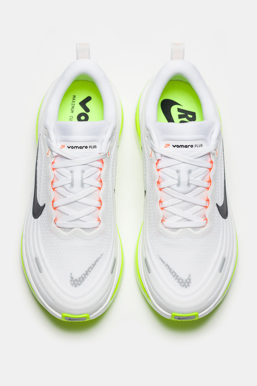 Vomero Plus Sneaker in White/Black/Volt/Barely Volt