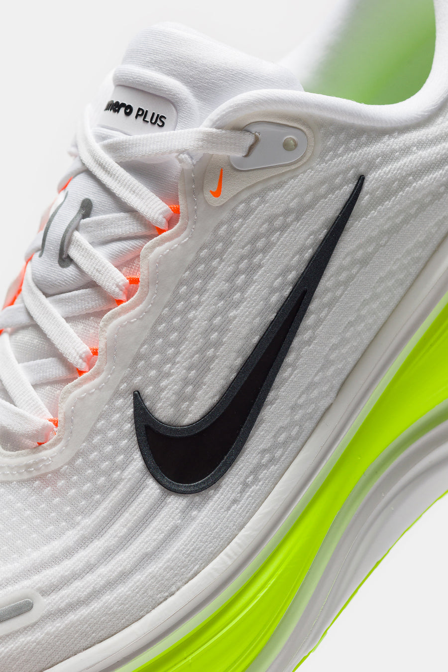 Vomero Plus Sneaker in White/Black/Volt/Barely Volt