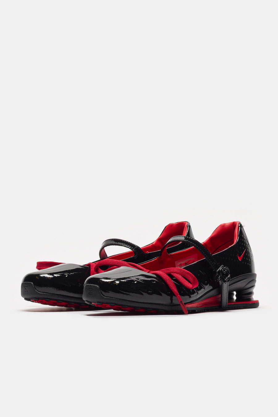 Nike LABELHOOD Shox Z Calistra Sneaker in Black/Black/University Red - Notre