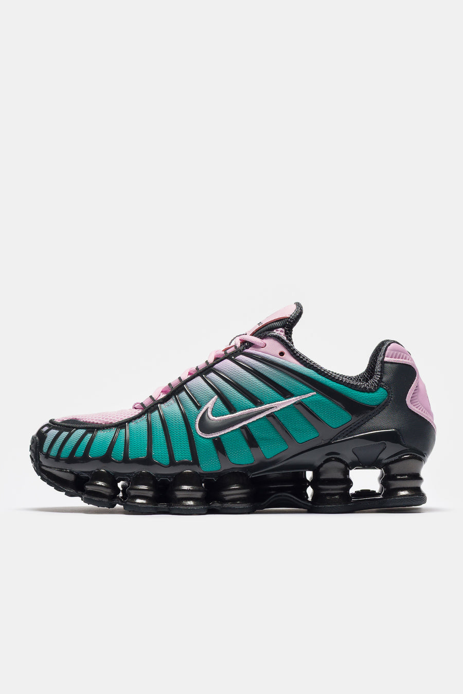 Nike Shox TL Fade Sneaker in Lt Arctic Pink/Neptune Green/Off Noir - Notre