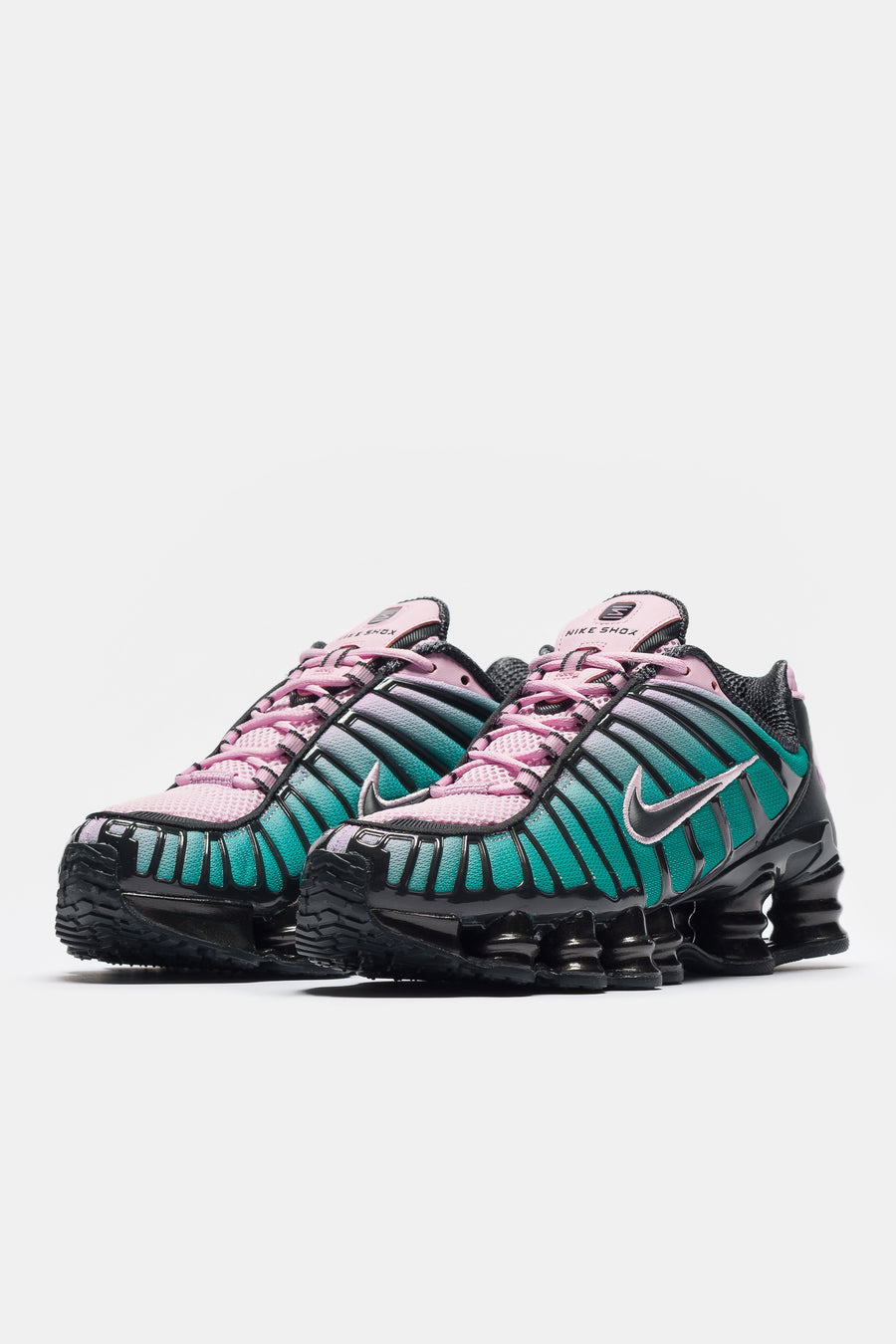 Nike Shox TL Fade Sneaker in Lt Arctic Pink/Neptune Green/Off Noir - Notre