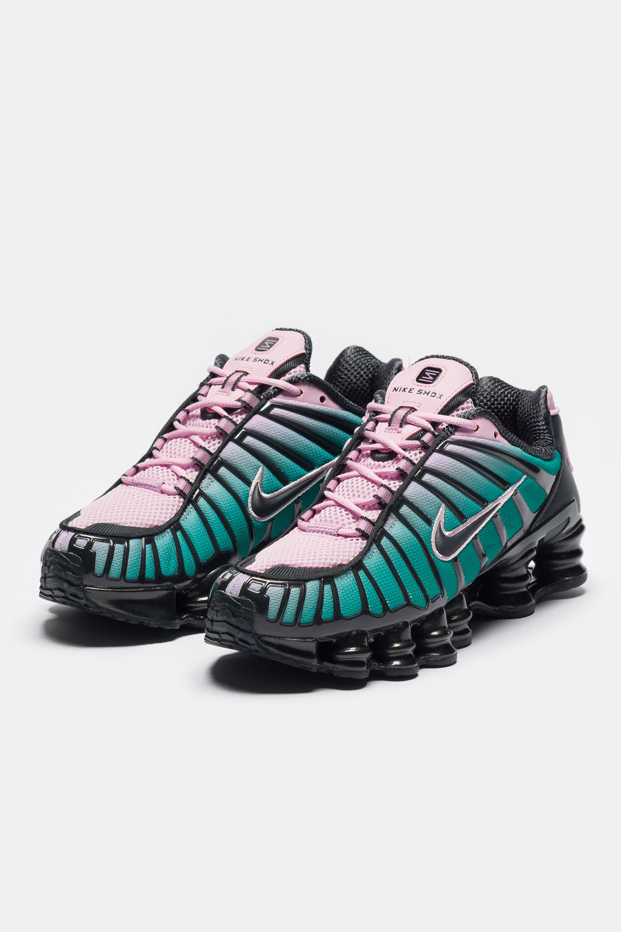 Nike Shox TL Fade Sneaker in Lt Arctic Pink/Neptune Green/Off Noir - Notre