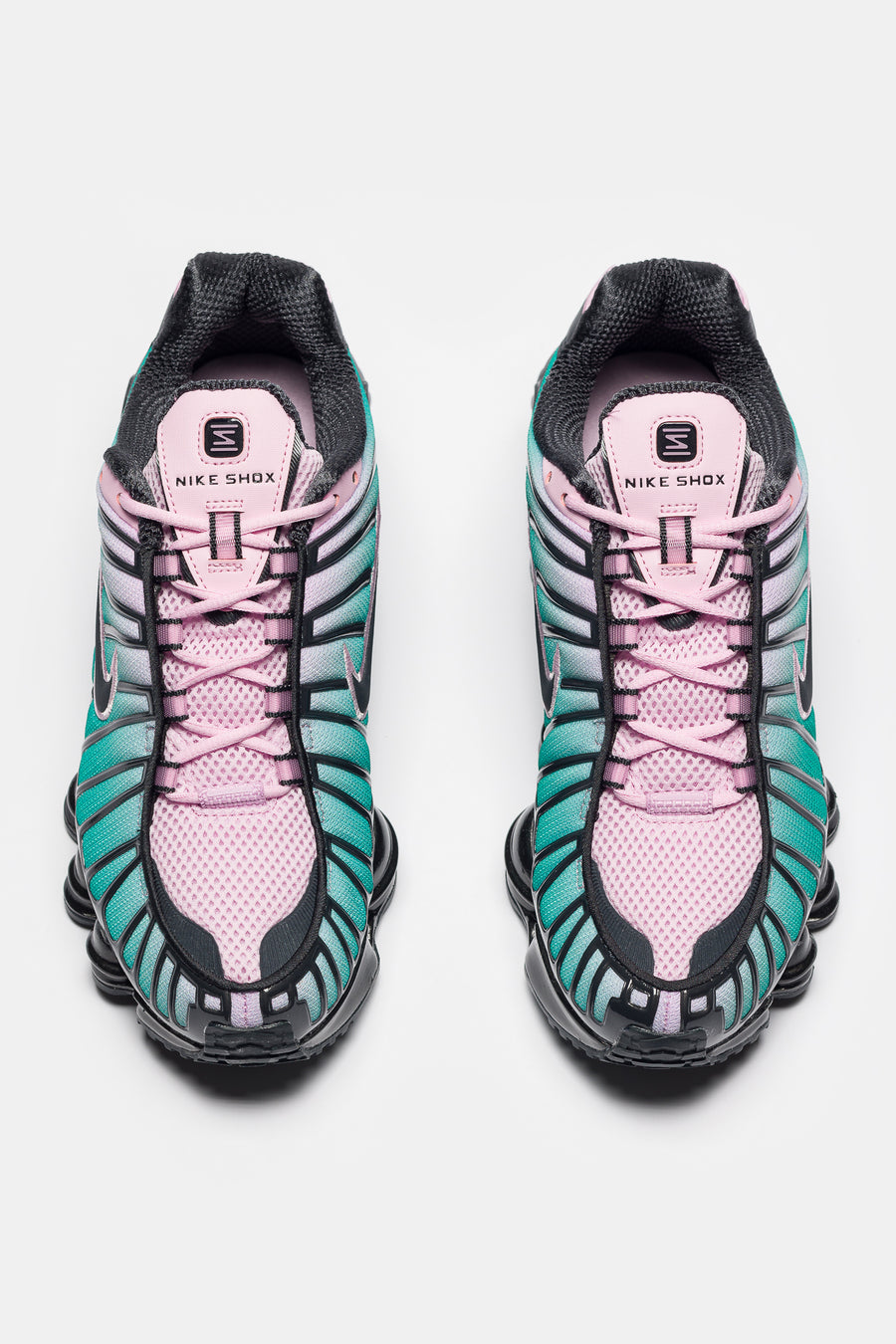 Nike Shox TL Fade Sneaker in Lt Arctic Pink/Neptune Green/Off Noir - Notre